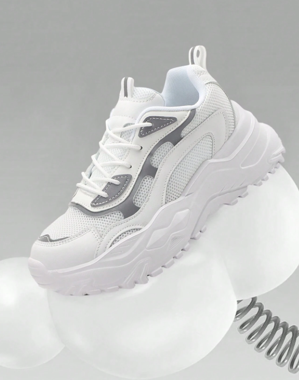 Womens Sneakers Fashion Thick Soled Comfort Casual Shoes Breathable Mesh Running Workout Shoes